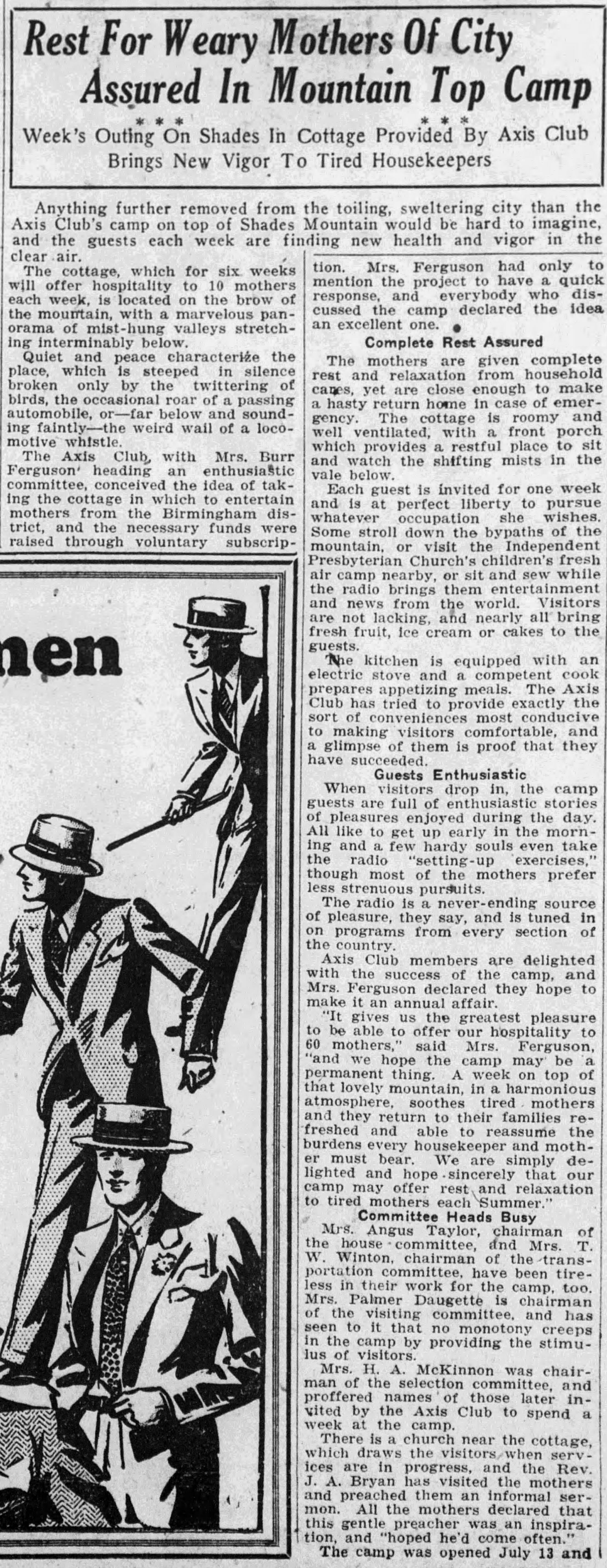 Rest For Weary Mothers of City Assured In Mountain Top Camp